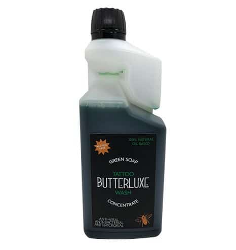 BUTTERLUXE GREEN SOAP CONCENTRATE 500ML Butterluxe Raw Tattoo Supplies