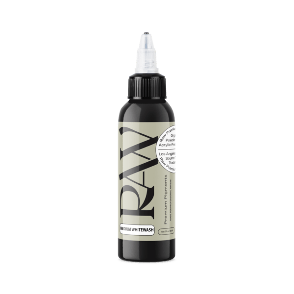 MEDIUM WHITE WASH Raw pigments Raw Tattoo Supplies