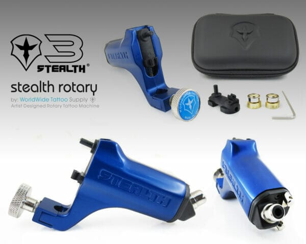 Stealth 3.0 (Blue) Rotary Machines Raw Tattoo Supplies