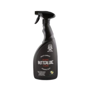 Multi Surface Disinfectant from Butterluxe is a disinfectant spray suitable for use on a wide variety of surfaces. Made from a blend of sequestrates, surfactants and hyper-wetting agents, this ready-to-use solution is bactericidal, fungicidal, virucidal and sporicidal for deep cleaning throughout the studio. Butterluxe Citrus Disinfectant kills 99.999% of bacteria and is effective against HIV, SARS, Hepatitis, MRSA, Influenza and Norovirus, among others. Key Features: Volume: 750 ml Citrus Blast scented Ready to use